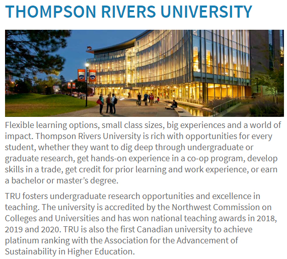 University of Thompson River